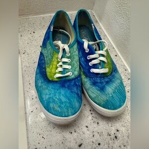 Keds custom made watercolor sea turtle sneakers women’s size 7